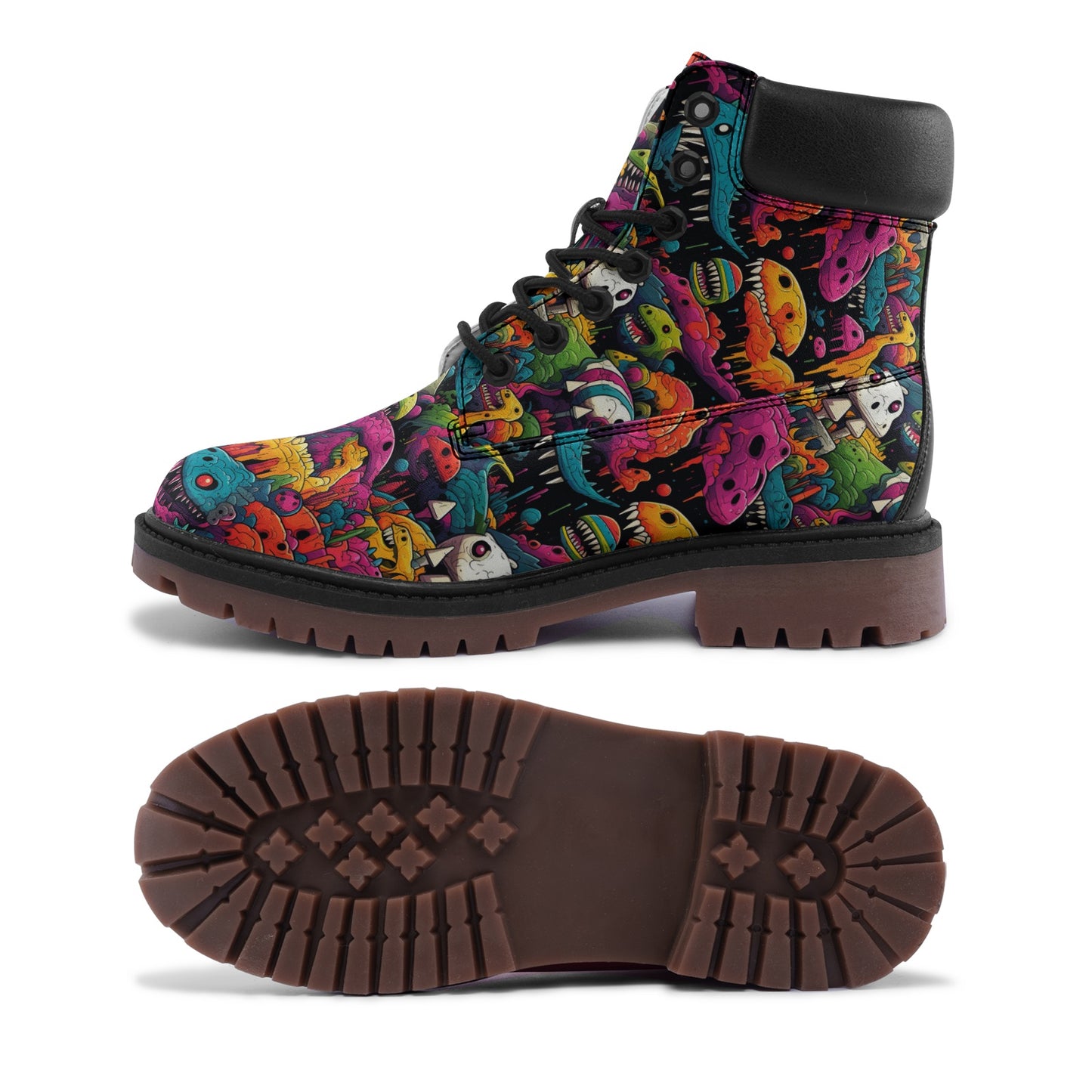 Monster World 2 Premium Vegan Leather Chukka Boots