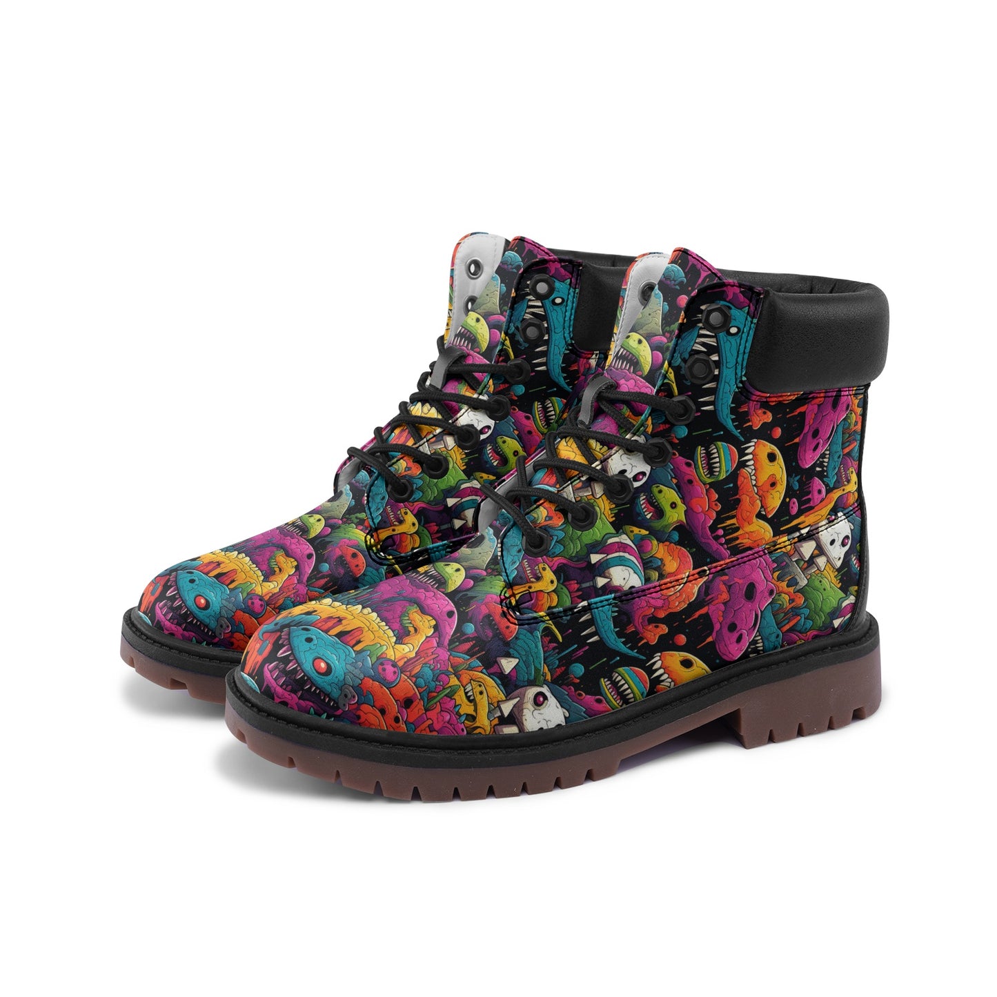 Monster World 2 Premium Vegan Leather Chukka Boots