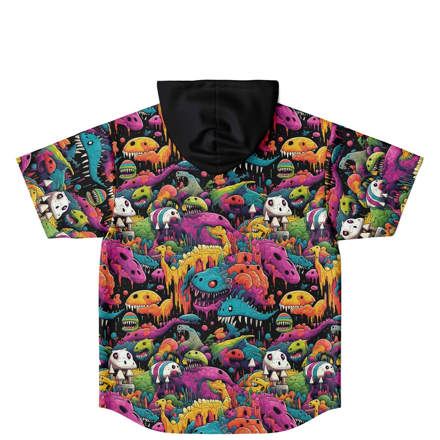 Monster World 2 Hooded Baseball Jersey