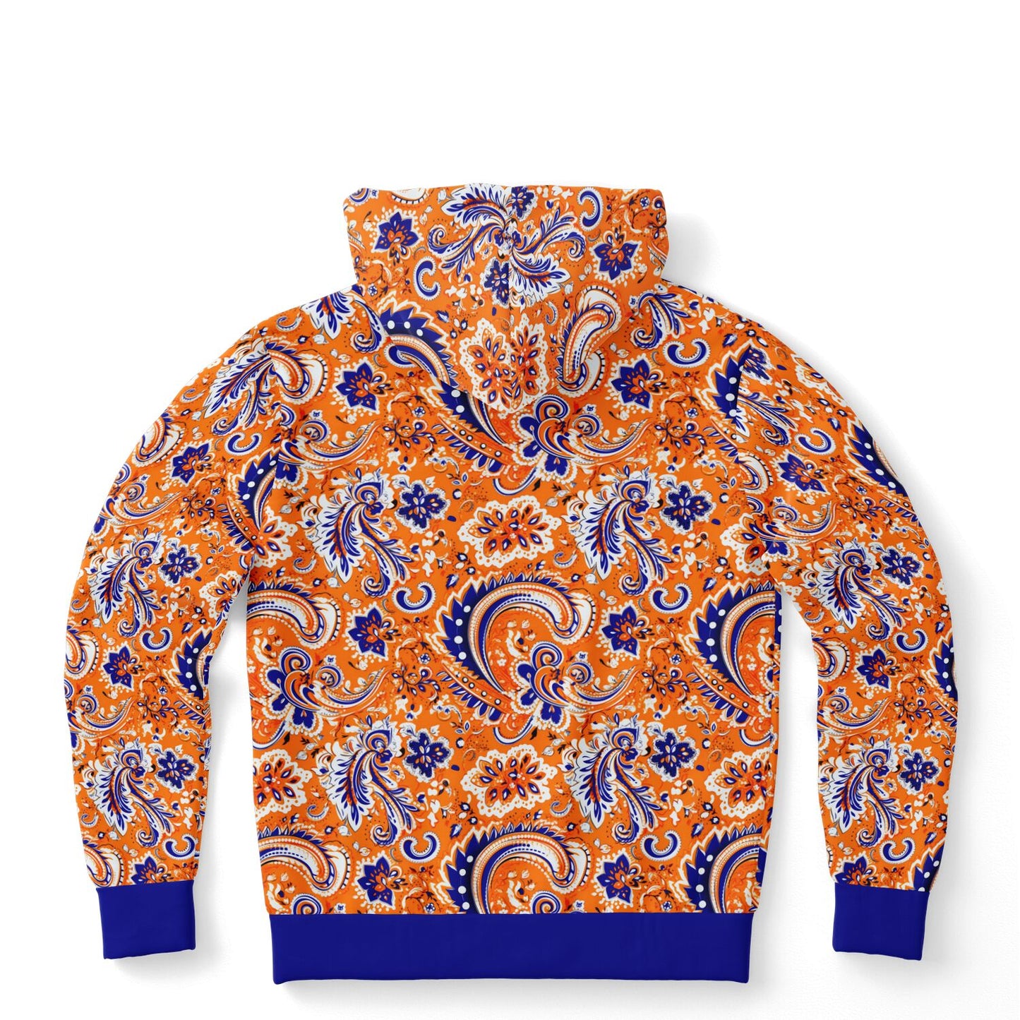 Orange and Blue Bandana Fashion Hoodie