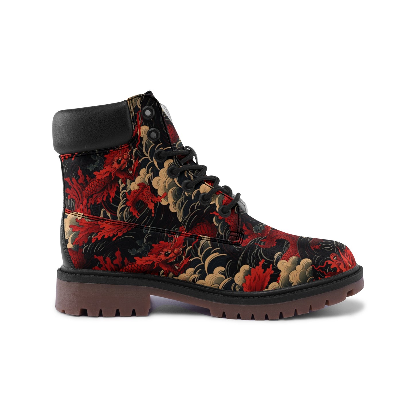 Red Sea Dragon Premium Vegan Leather Chukka Boots