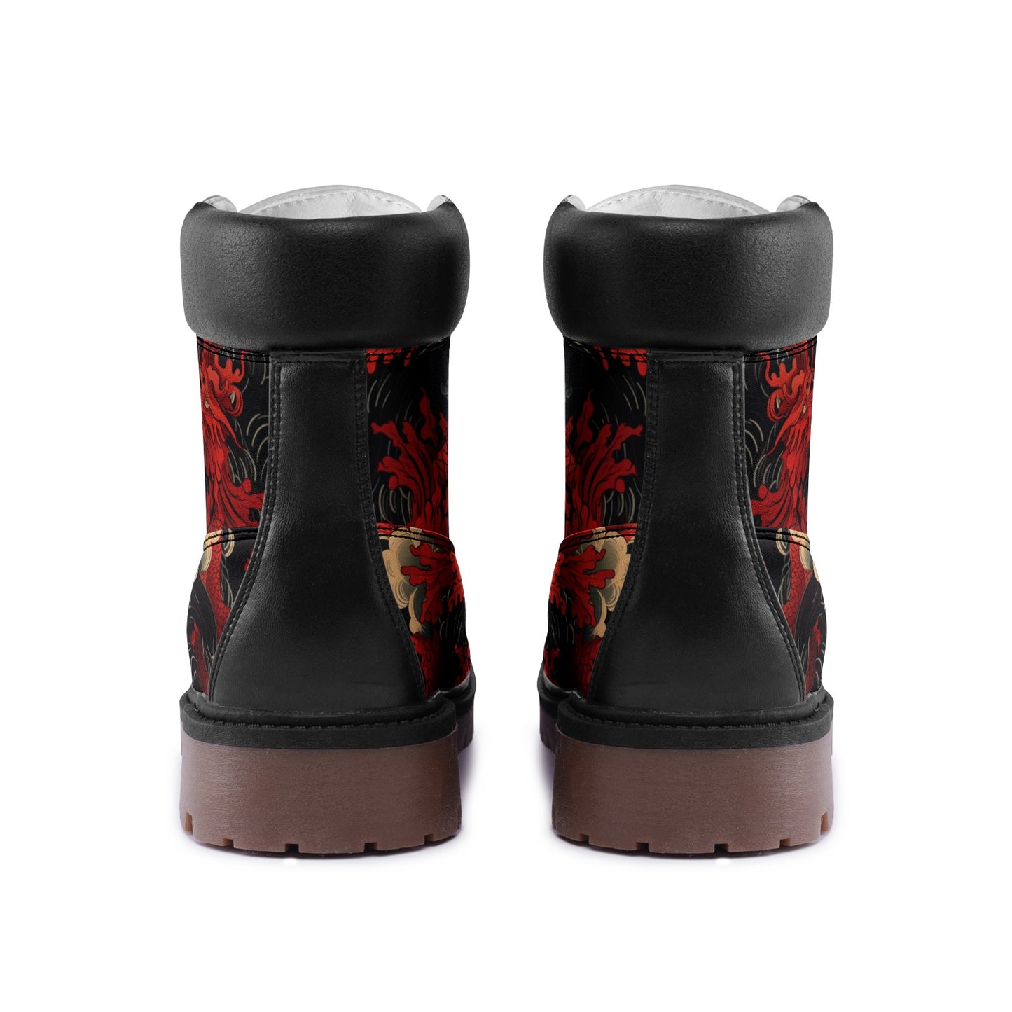 Red Sea Dragon Premium Vegan Leather Chukka Boots