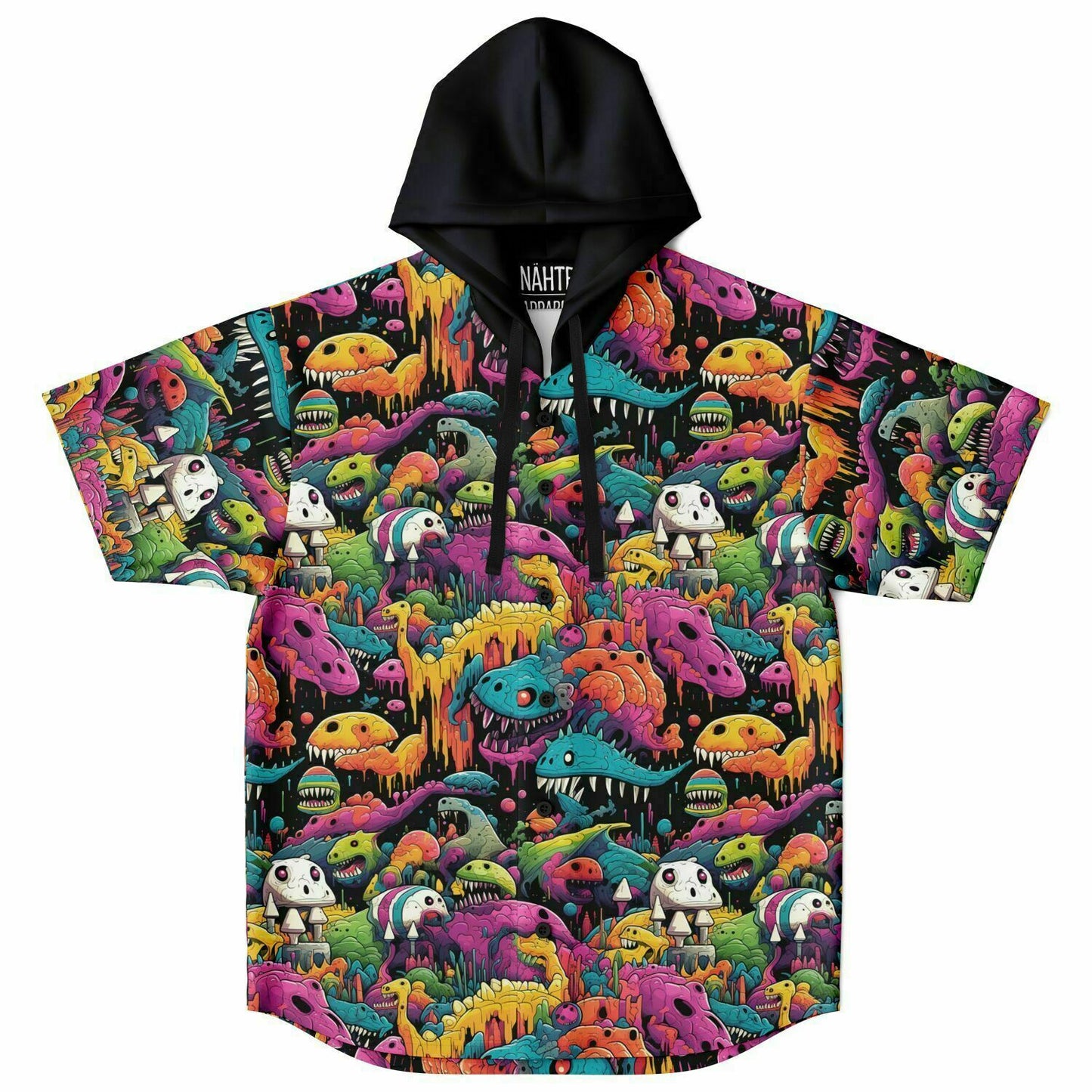 Monster World 2 Hooded Baseball Jersey