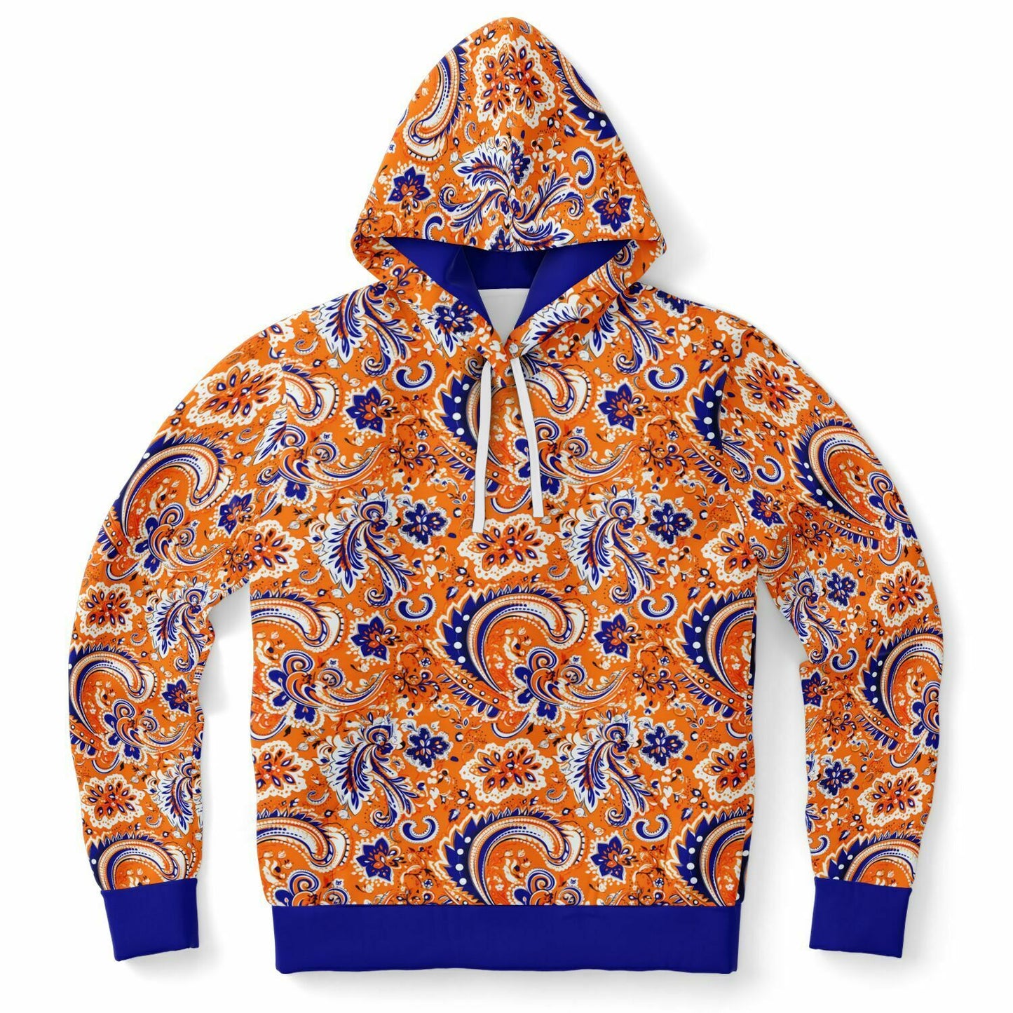 Orange and Blue Bandana Fashion Hoodie