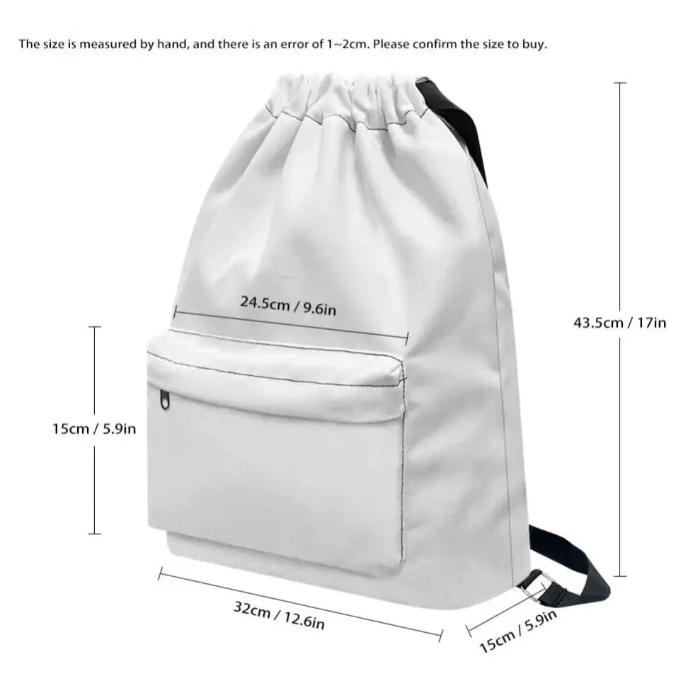 Blue Bandana Drawstring Backpack - ONESIZE