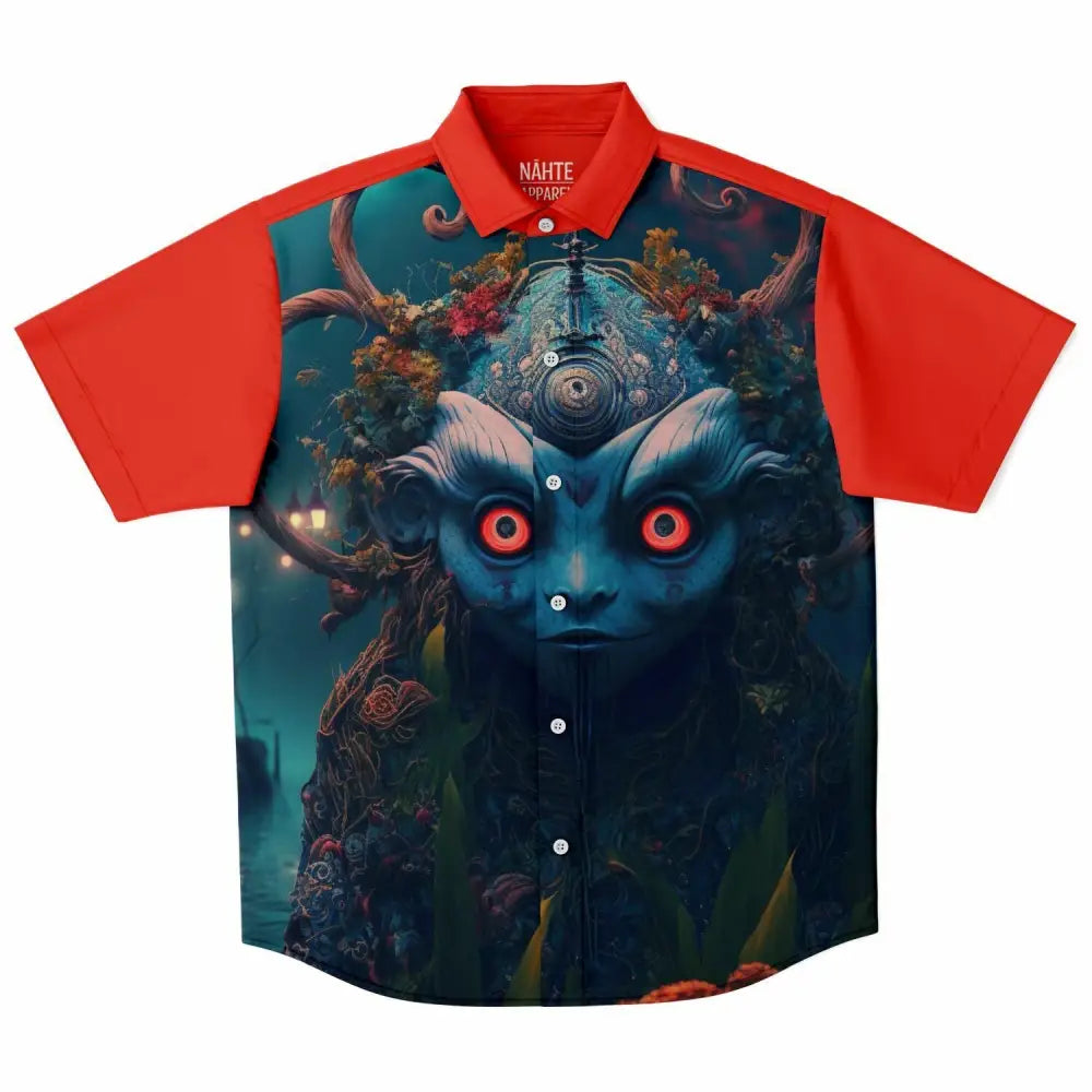 Boo Short Sleeve Button Down Shirt - XS - Short Sleeve