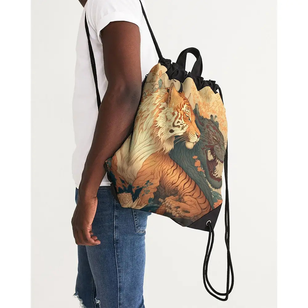 Chinese Tiger Canvas Drawstring Bag - UNIVERSAL - Backpacks