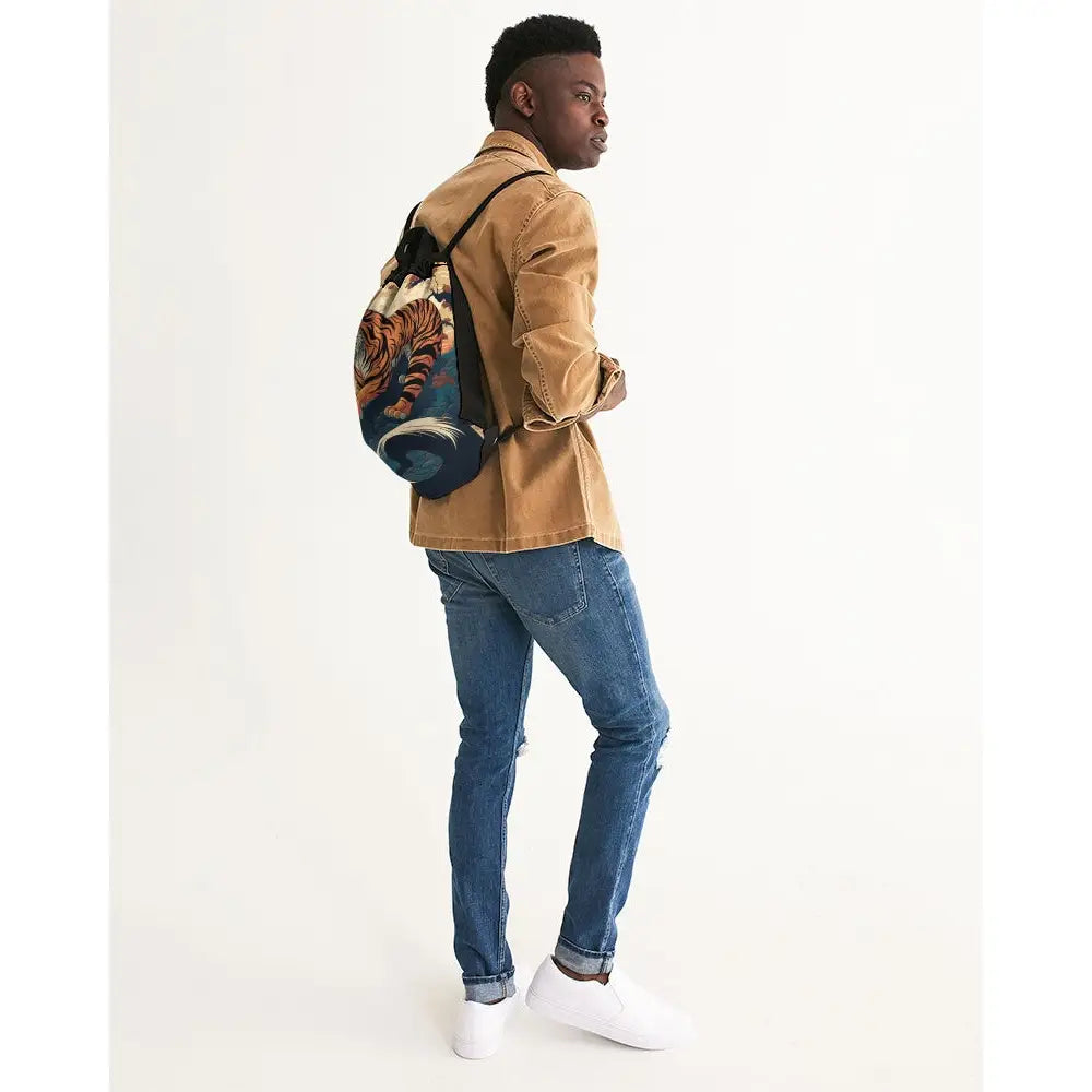 Chinese Tiger Canvas Drawstring Bag - UNIVERSAL - Backpacks