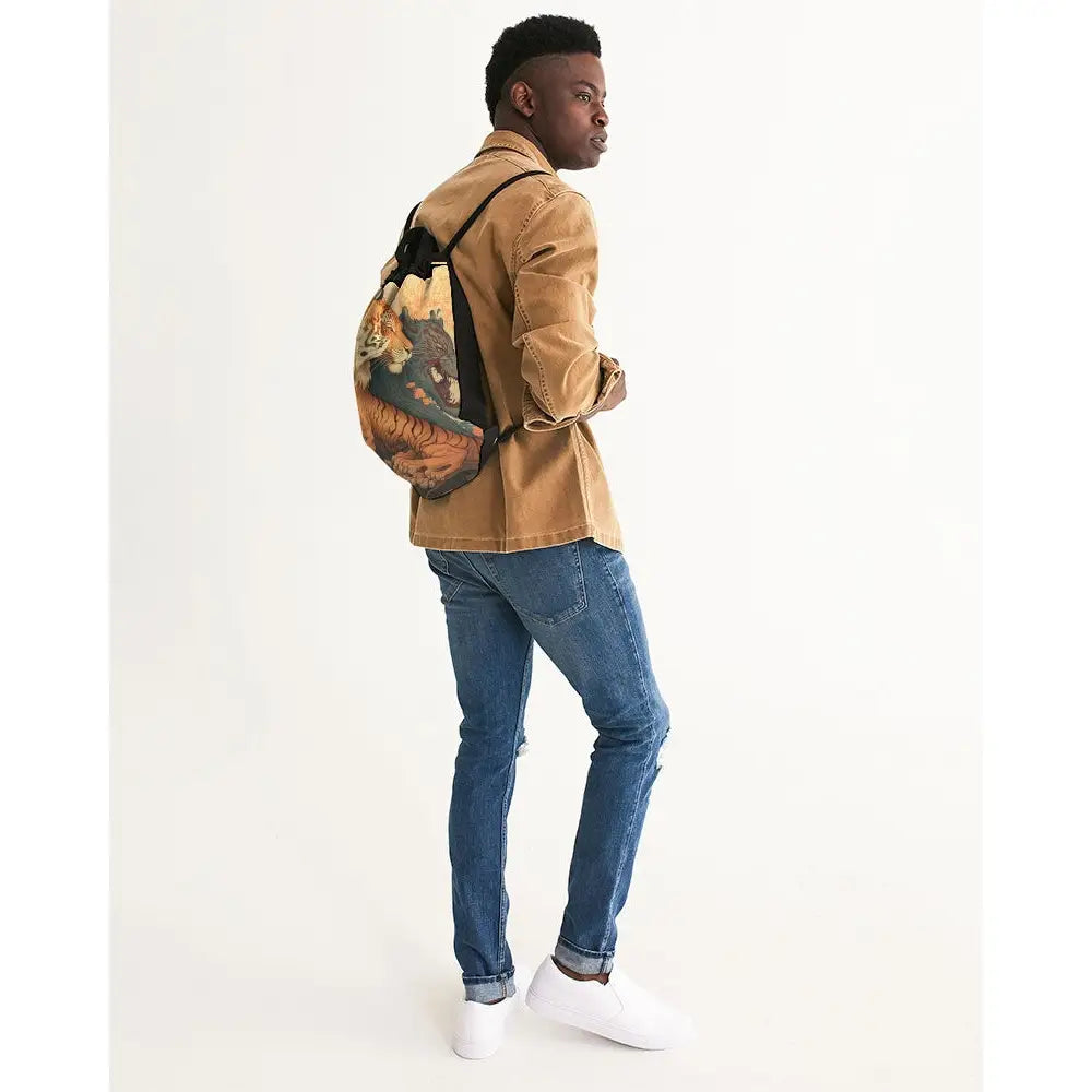 Chinese Tiger Canvas Drawstring Bag - UNIVERSAL - Backpacks