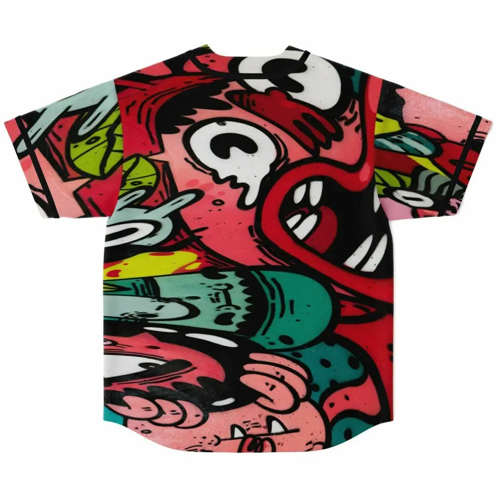 Crazy Eye Baseball Jersey - Baseball Jersey - AOP
