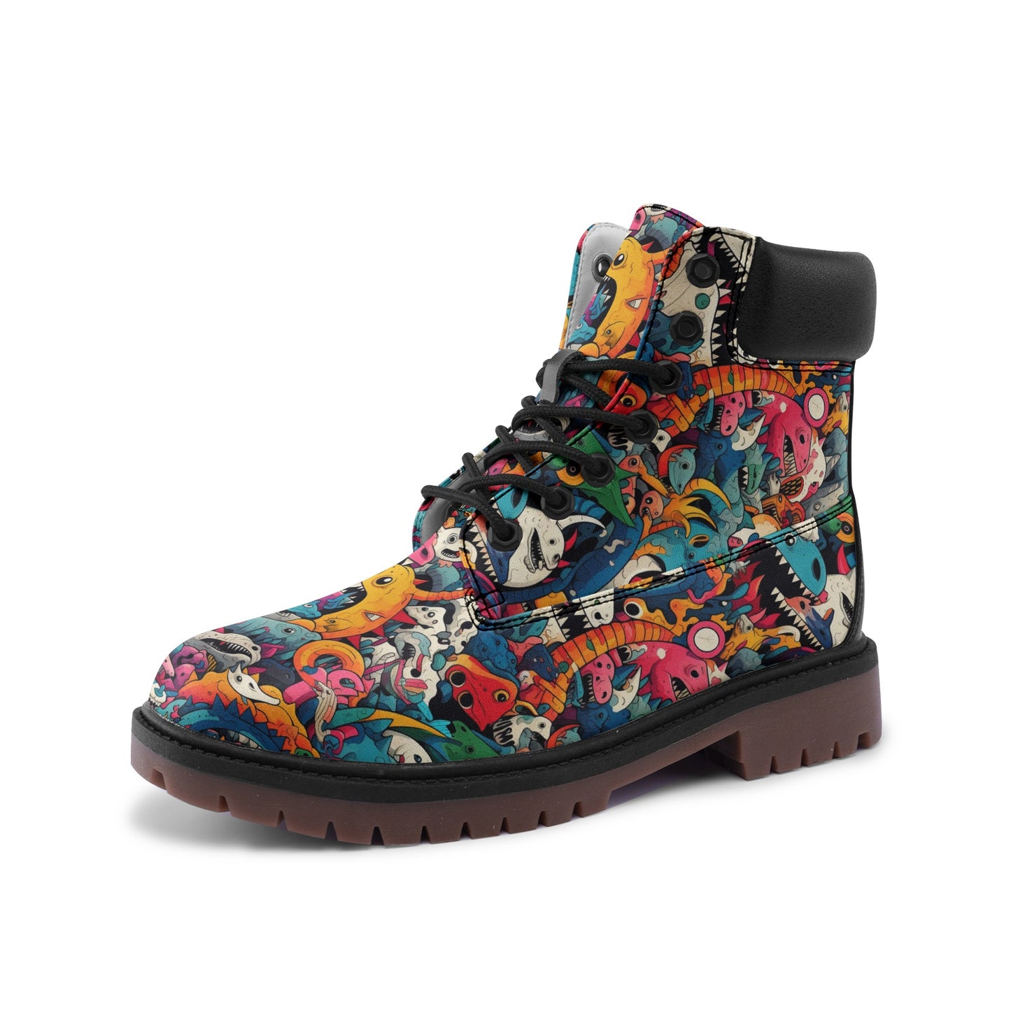 Monster World Premium Vegan Leather Chukka Boots