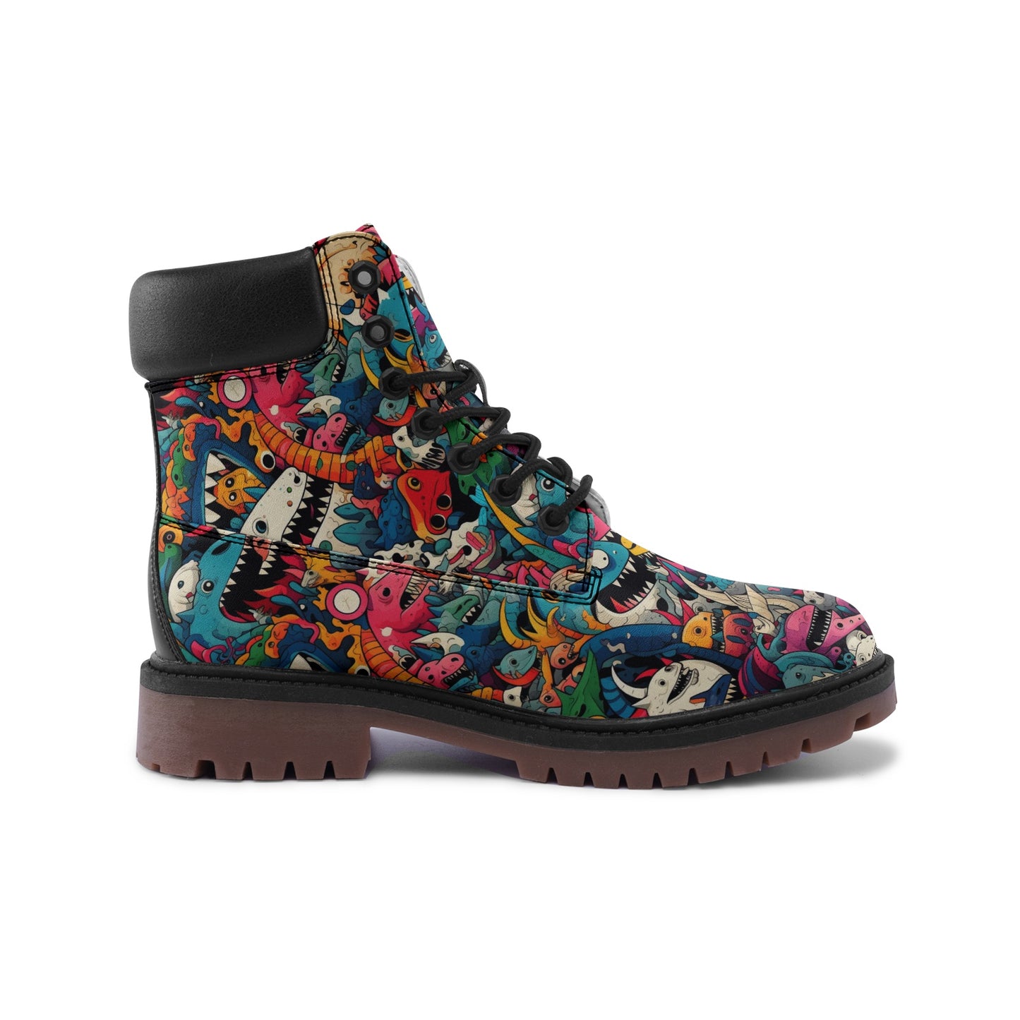 Monster World Premium Vegan Leather Chukka Boots