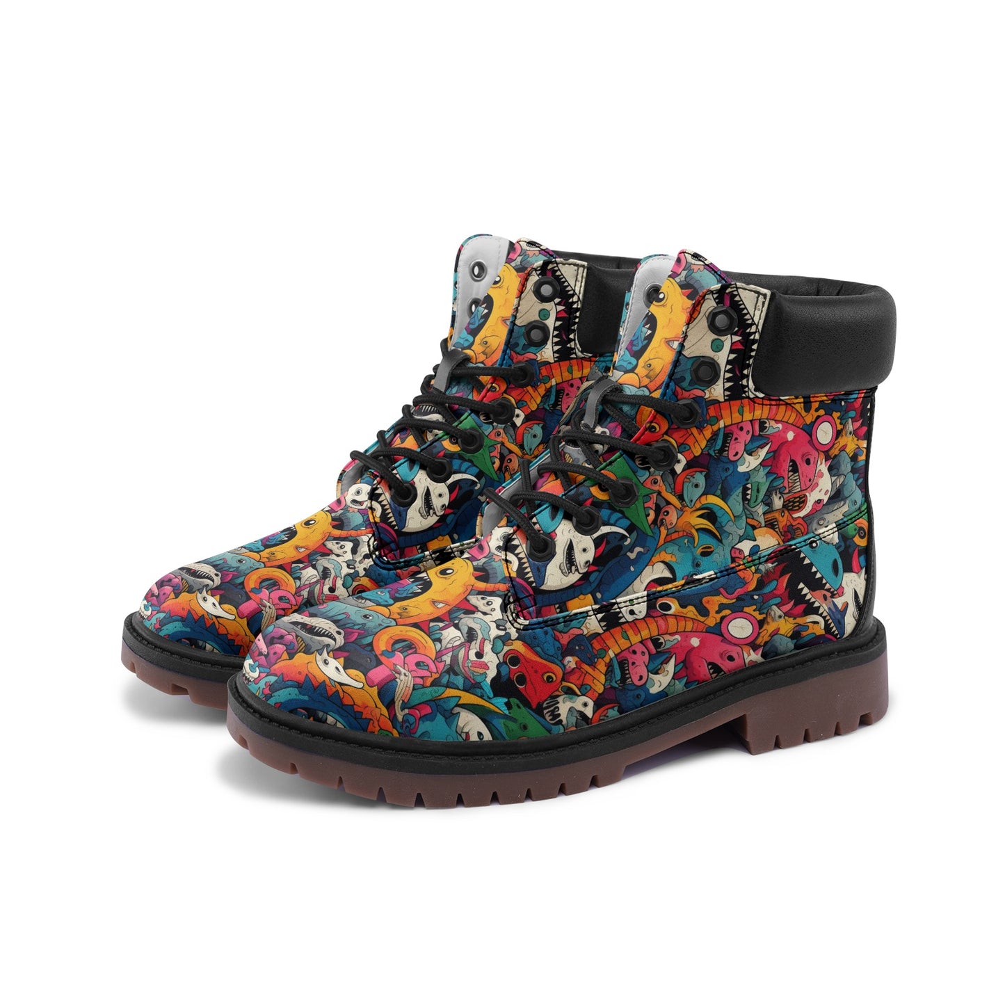 Monster World Premium Vegan Leather Chukka Boots