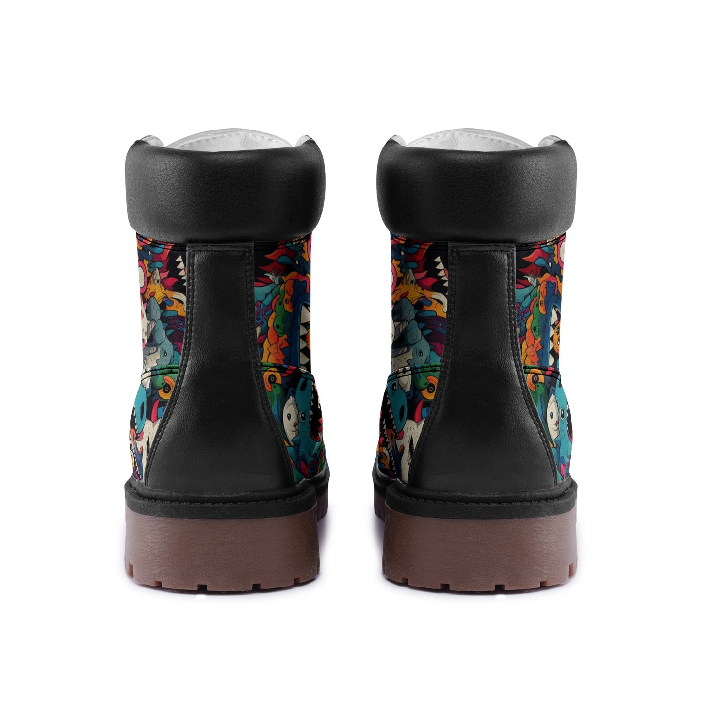 Monster World Premium Vegan Leather Chukka Boots