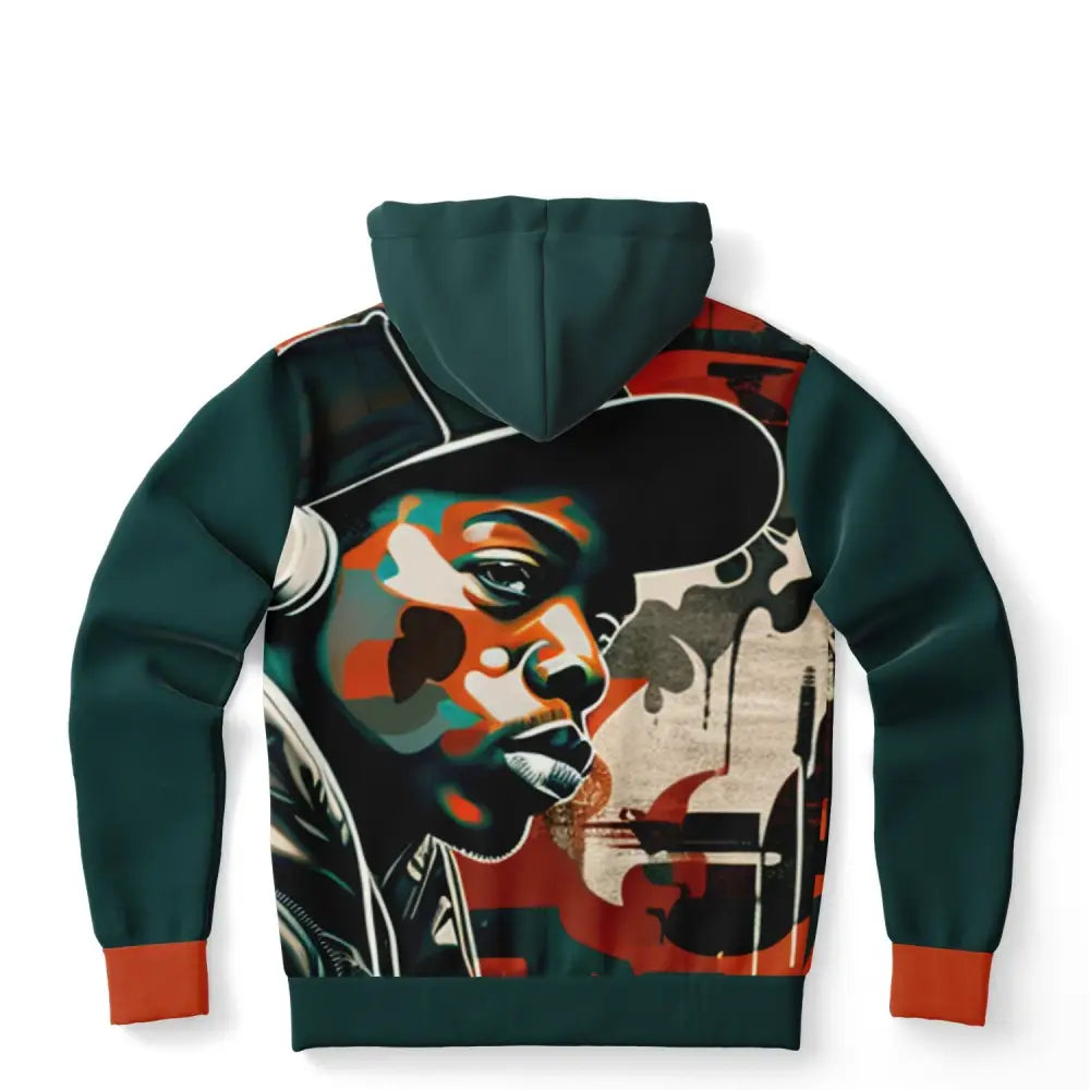 Green Graffiti Hoodie - Fashion Hoodie - AOP
