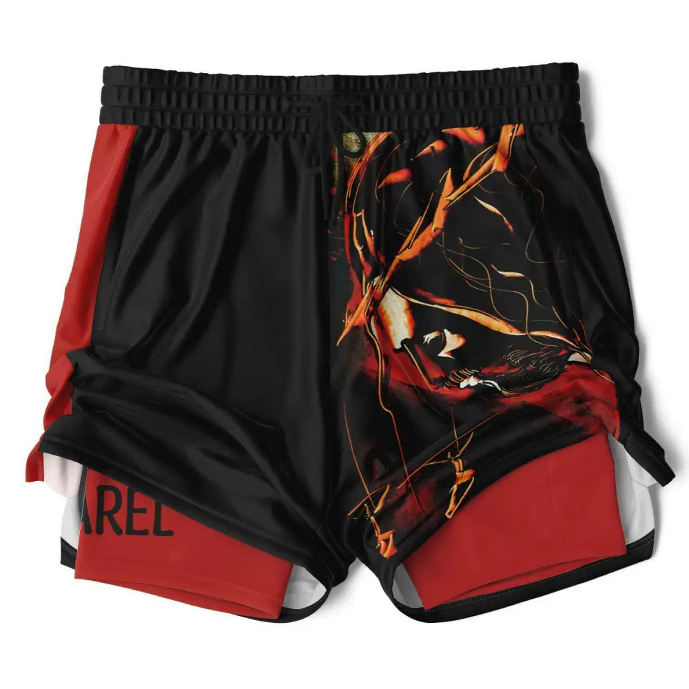 Jesus Protect Me 2-in-1 Shorts - Men’s 2-in-1 Shorts - AOP