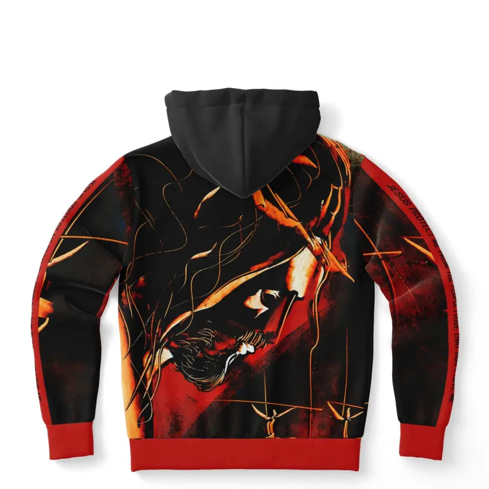 JESUS PROTECT ME FASHION HOODIE - Fashion Hoodie - AOP