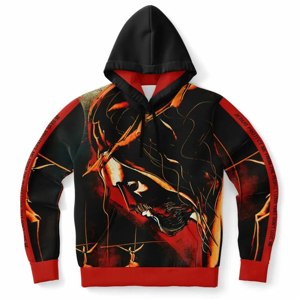 JESUS PROTECT ME FASHION HOODIE - Fashion Hoodie - AOP