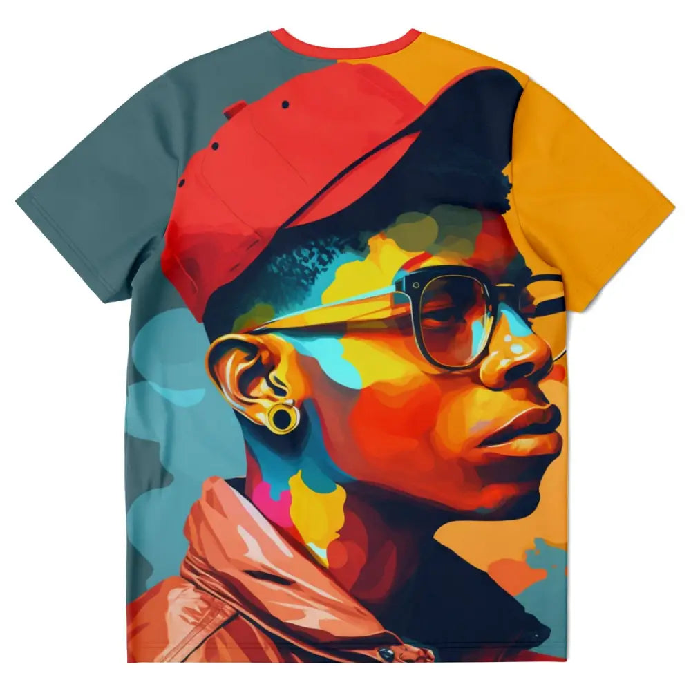 Orange and Green Rapper T-shirt - T-shirt