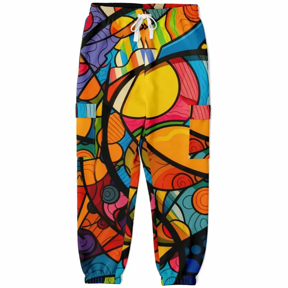 Pop Art Doodles Athletic Cargo Sweatpants - XS - Athletic