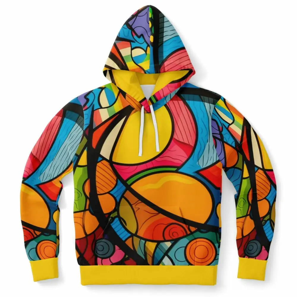 Pop Art Doodles Athletic Hoodie - XS - Athletic Hoodie - AOP