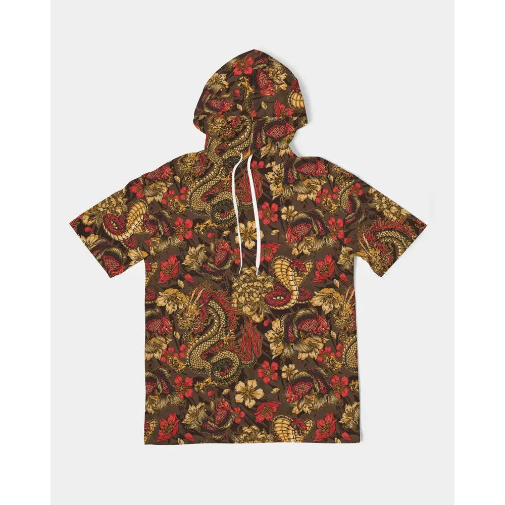 Red Dragon Men’s Premium Heavyweight Short Sleeve Hoodie -