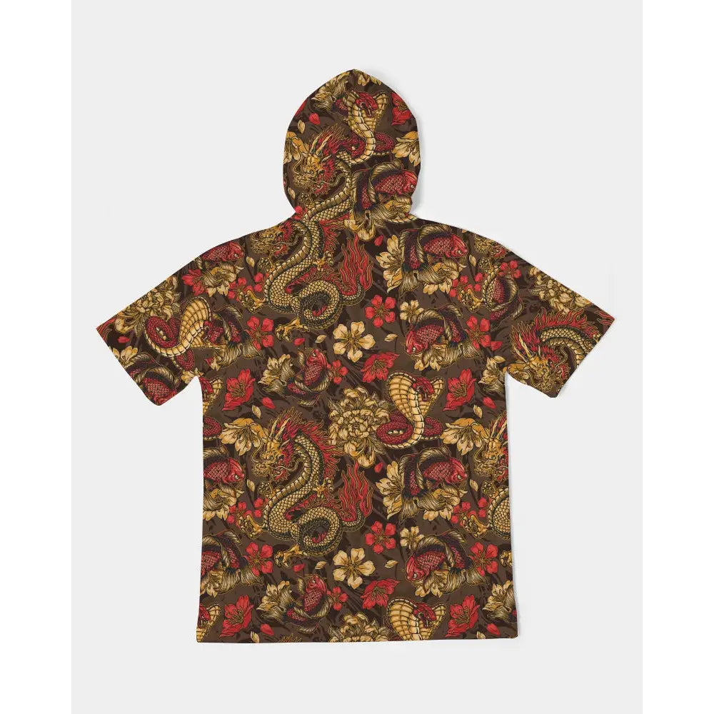 Red Dragon Men’s Premium Heavyweight Short Sleeve Hoodie -
