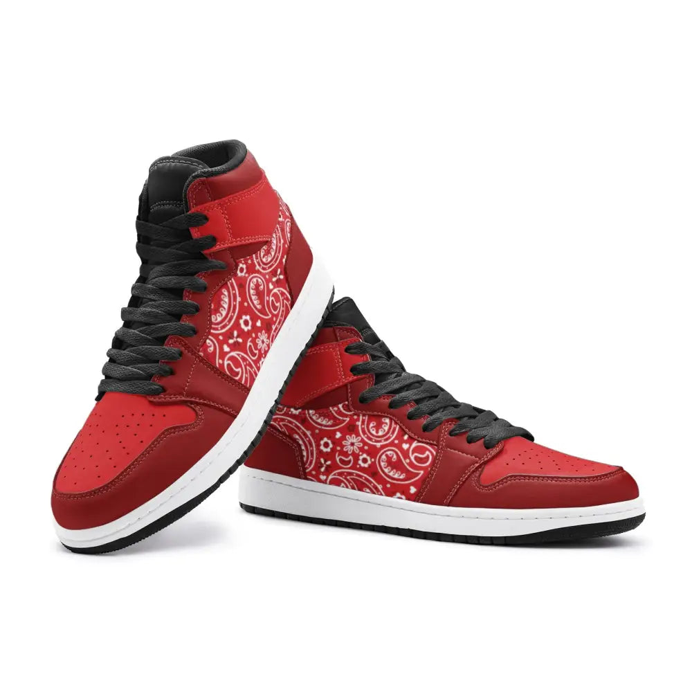 Red Paisley Bandana TR Sneakers - Shoes