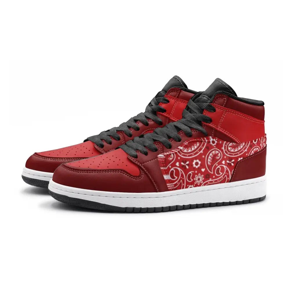 Red Paisley Bandana TR Sneakers - Shoes