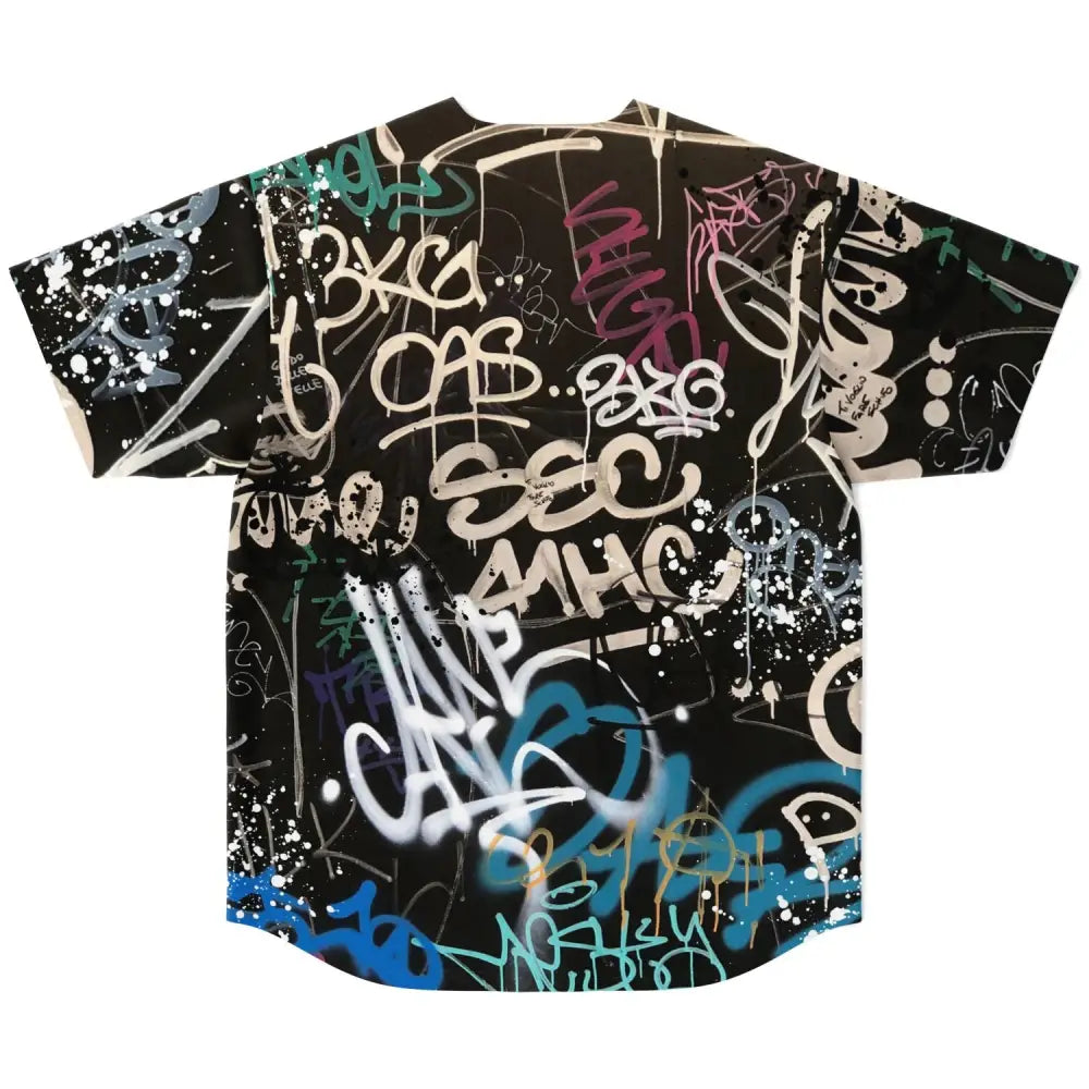 Scribble Baseball Jersey - Baseball Jersey - AOP