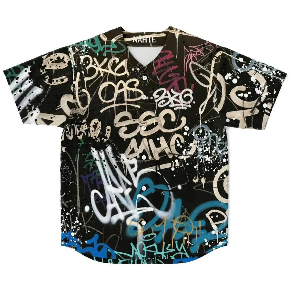 Scribble Baseball Jersey - Baseball Jersey - AOP