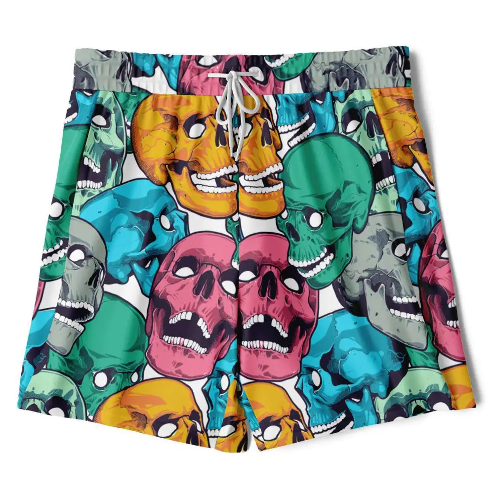 Skulls 2-in-1 Shorts - Men’s 2-in-1 Shorts - AOP