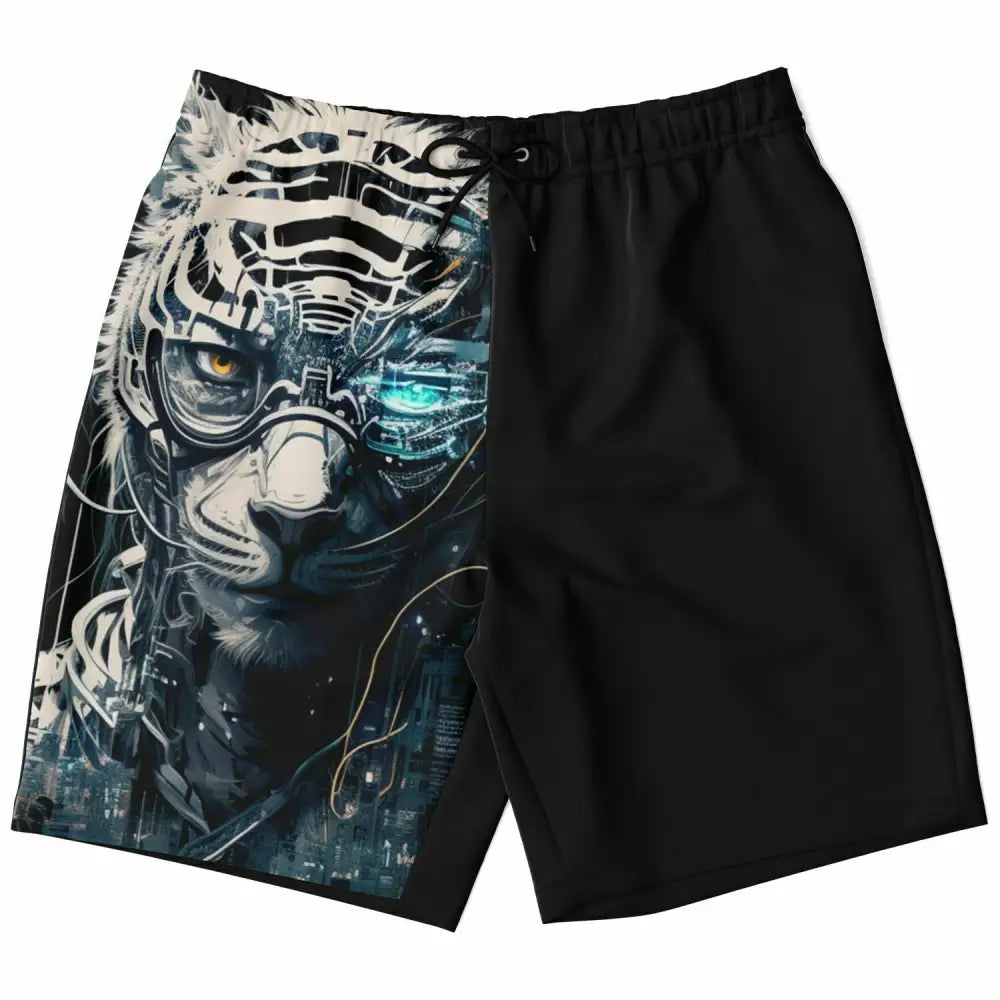 Tiger Fashion Long Shorts - XS - Fashion Long Shorts - AOP
