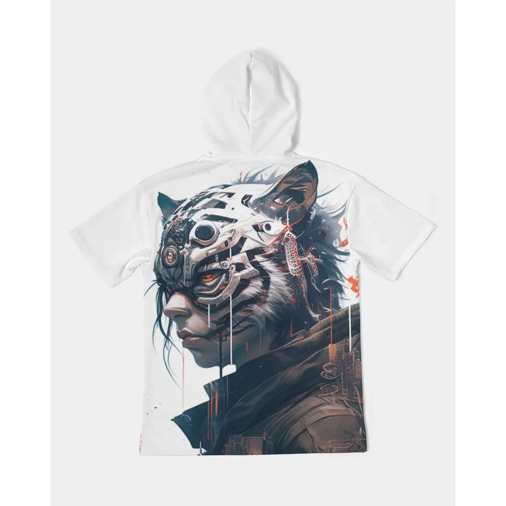 Tiger Mask Premium Heavyweight Short Sleeve Hoodie - Tops