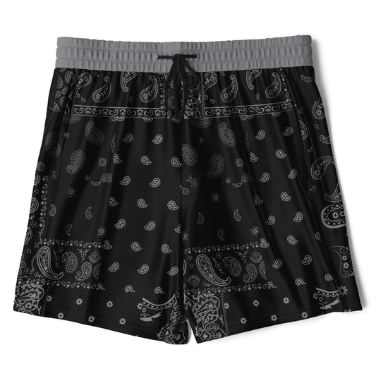 Black Patch Bandana 2-in-1 Shorts