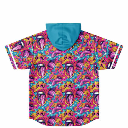 Hooded Tongue Out Baseball Jersey
