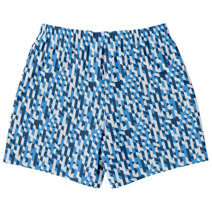 blue and white Fashion Shorts - Fashion Shorts - AOP