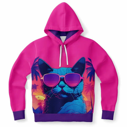Cat With Sunglasses Fashion Hoodie - XS - Fashion Hoodie -