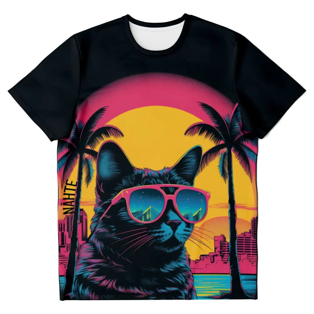 Cat With Sunglasses T-shirt - XS - T-shirt