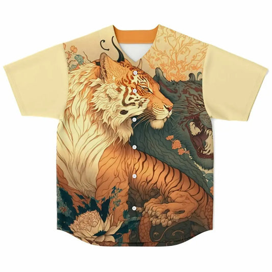 Chinese Tiger Baseball Jersey - XS - Baseball Jersey - AOP