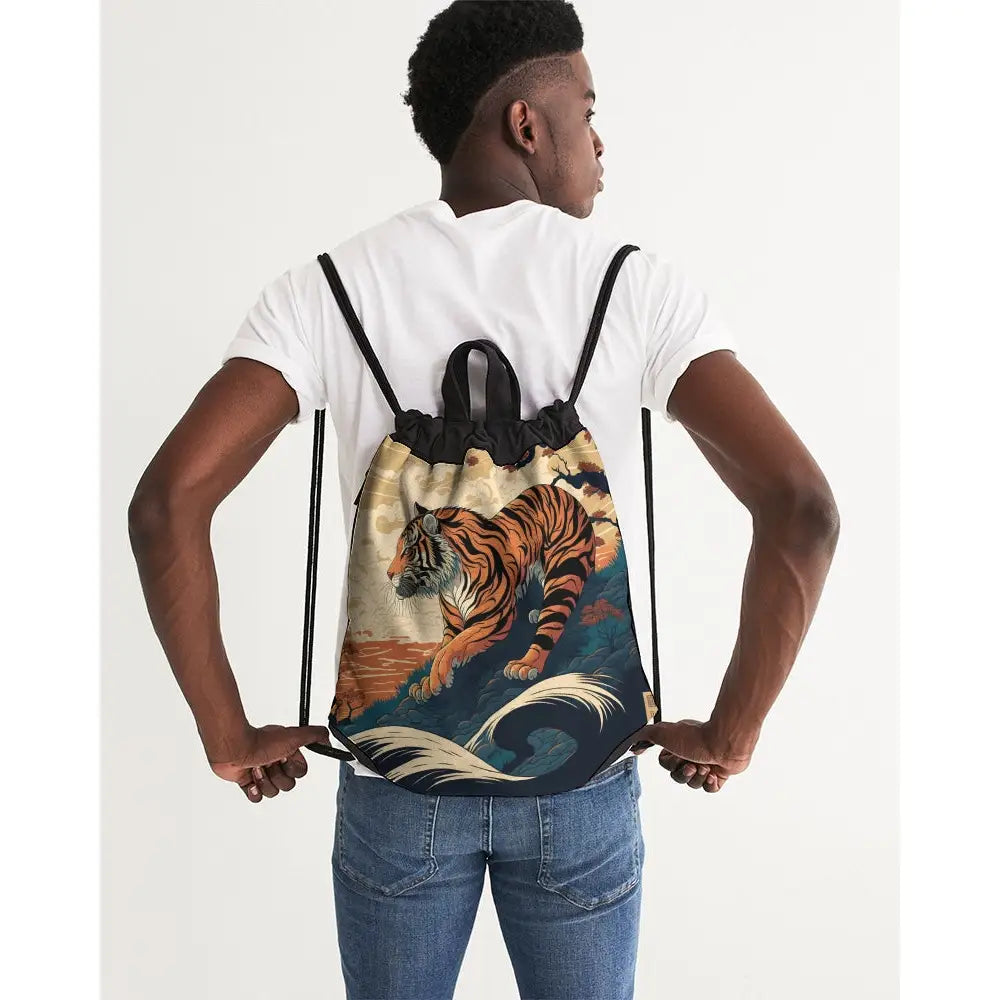 Chinese Tiger Canvas Drawstring Bag - UNIVERSAL - Backpacks