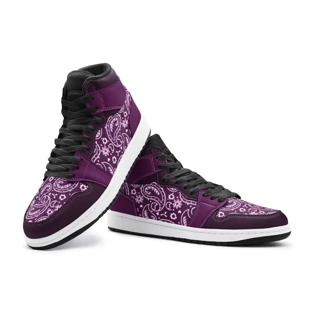 Dark Purple Bandana TR Sneakers - Shoes