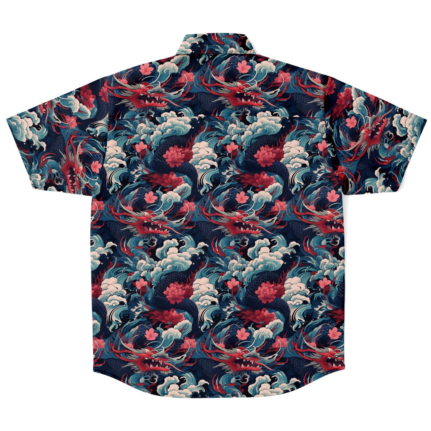 Short Sleeve Button Down Shirt - AOP