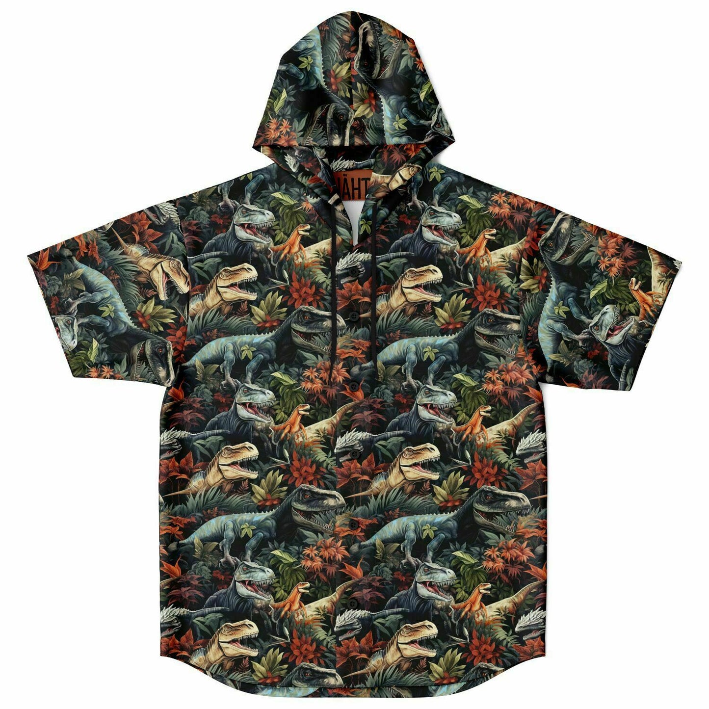 Hooded Dino Baseball Jersey