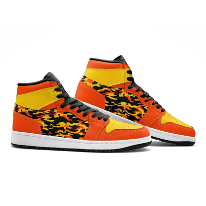 Orange and Yellow Camo TR Sneakers - Shoes