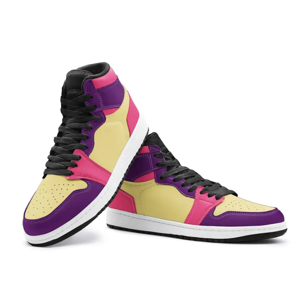 Pink Purple and Yellow TR Sneakers - Shoes