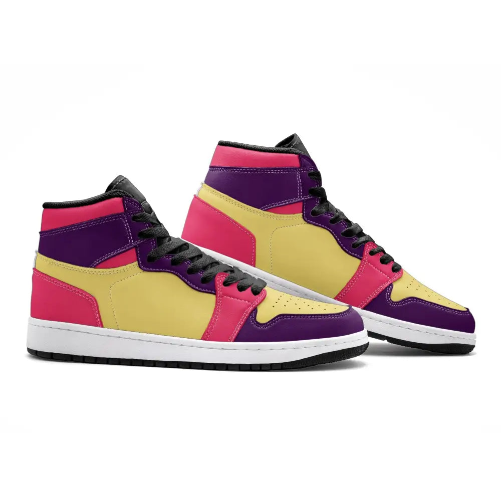 Pink Purple and Yellow TR Sneakers - Shoes