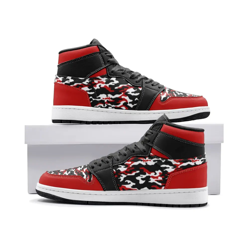 Red and Black Camo TR Sneakers - 3 Men - Shoes
