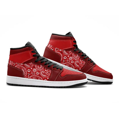 Red Paisley Bandana TR Sneakers - Shoes