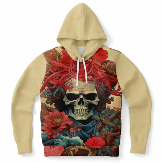 Skull and Flowers Fashion Hoodie - XS - Fashion Hoodie - AOP
